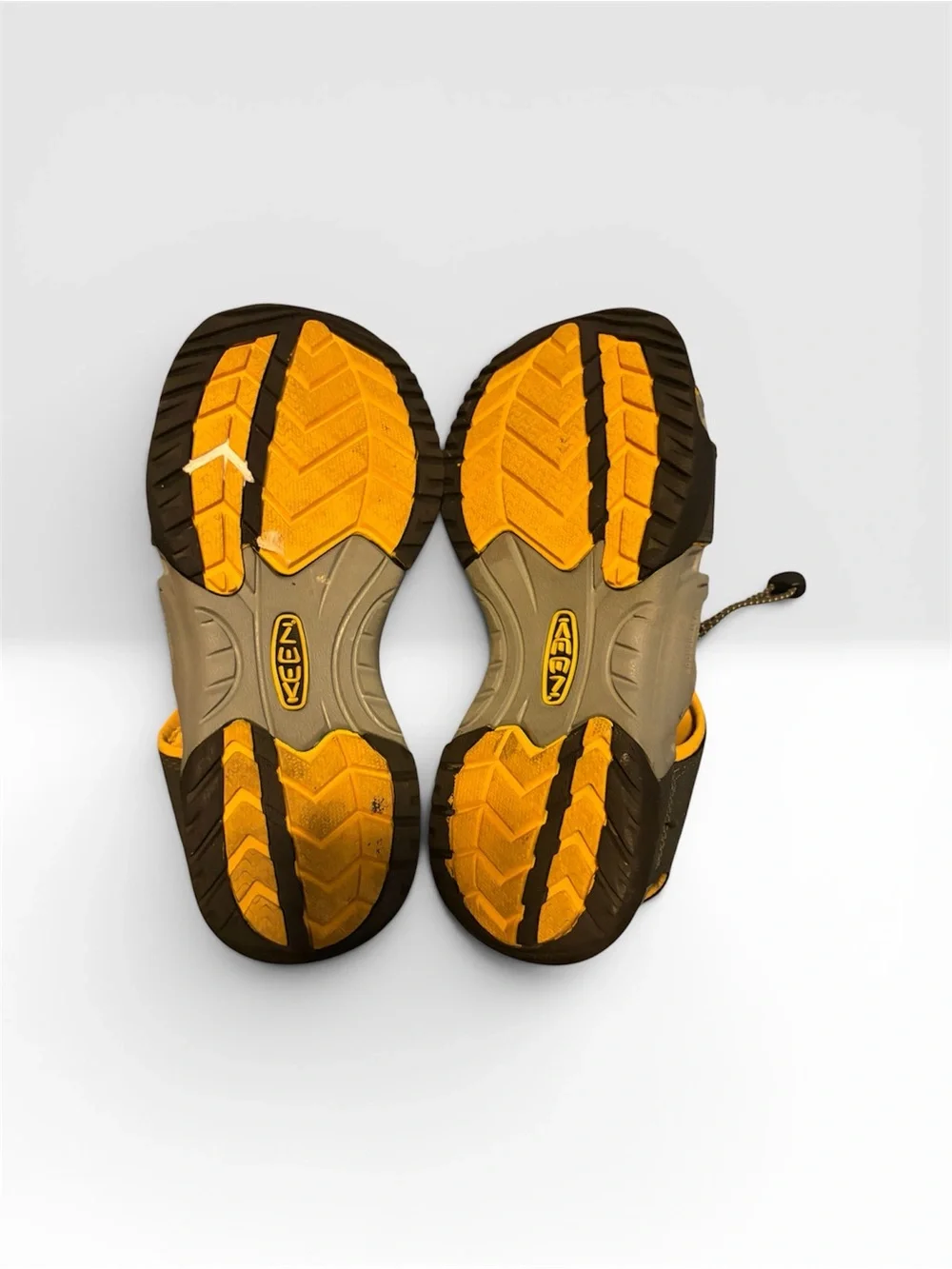 Keen Navy and Yellow Closed-Toe Hiking Sandals